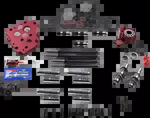 Feuling レース シリーズ 594 チェーン カムチェスト キット 2007-17 ハーレーダビッドソン ツインカム用 Feuling Race Series 594 Chain