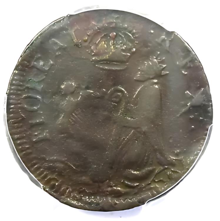 1670 ニュージャージー セント パトリック ファーシング コロニアル コイン 1/4P - PCGS VF 詳細