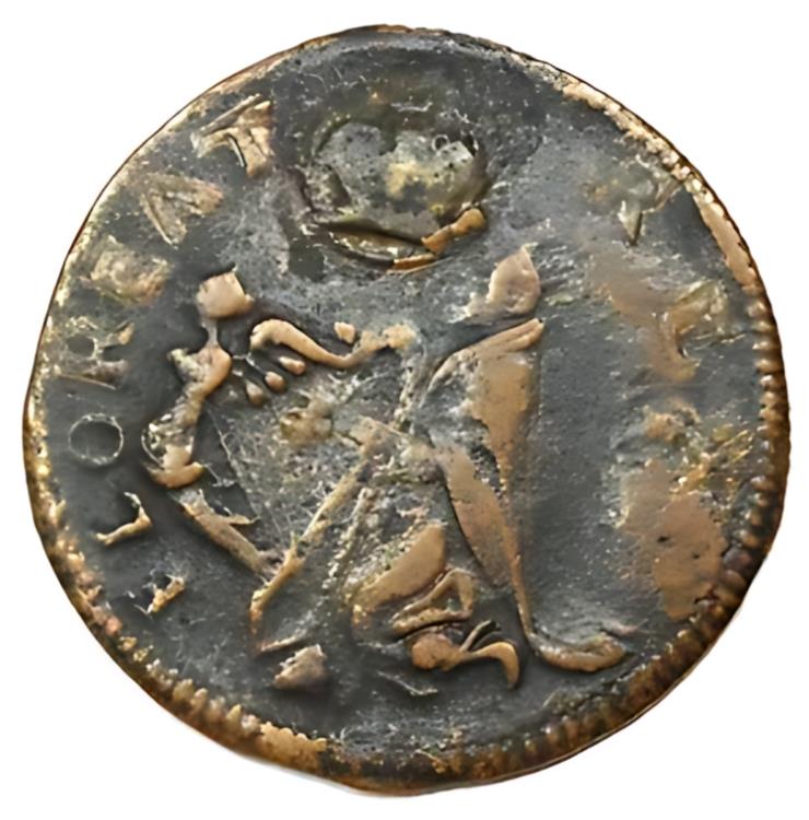 1670年 ニュージャージー セント・パトリック・ファージング コロニアルコイン 1/4P。 VF の詳細 - 希少品種