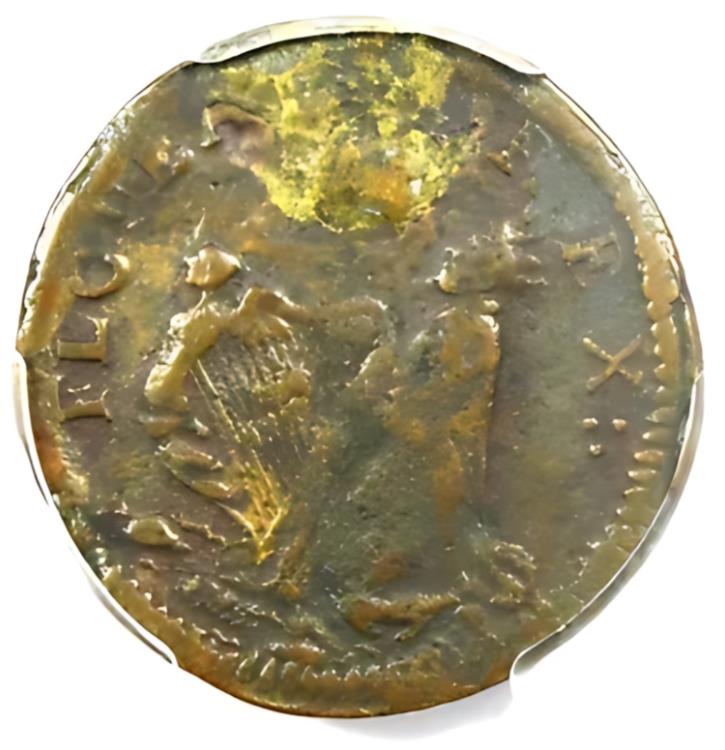 1670 ニュージャージー セント パトリック ファージング コロニアル コイン 1/4P - PCGS VF 詳細