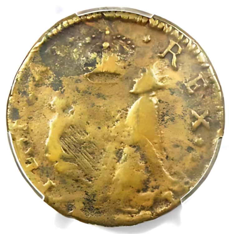 1670 ニュージャージー セント パトリック ファージング コロニアル コイン 1/4P - PCGS VF 詳細