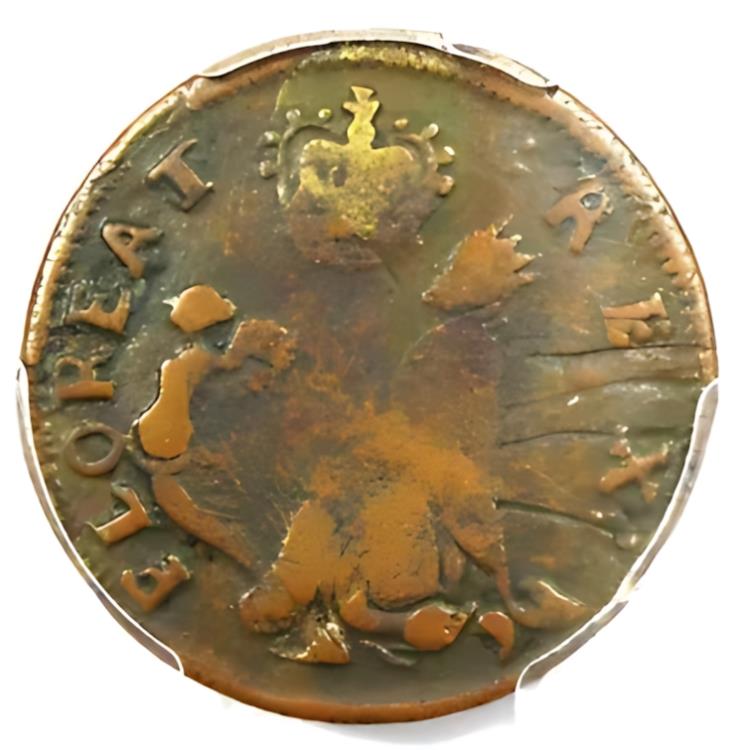 1670 ニュージャージー セント パトリック ファーシング コロニアル コイン 1/4P - PCGS VF20 - 1500 ドル相当