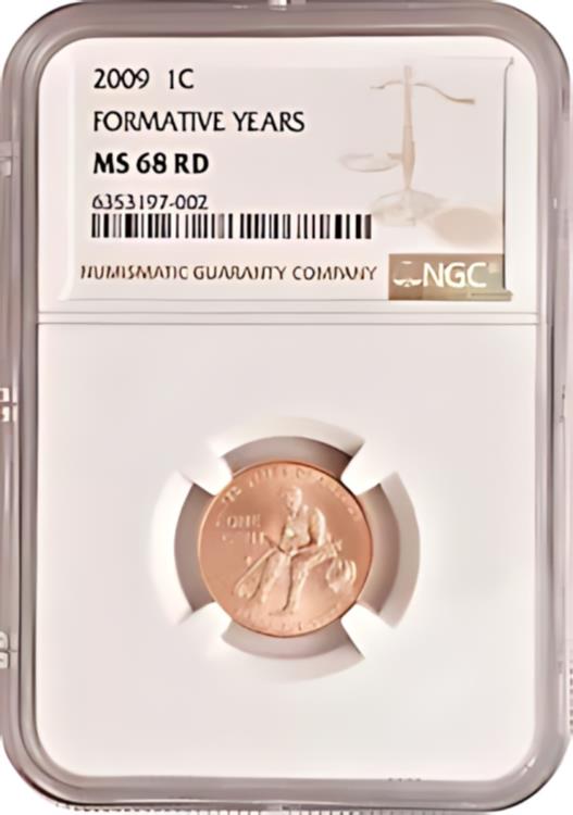 2009-P リンカーン セント 形成期 1C ジェム 未流通 NGC MS68 RD レッド
