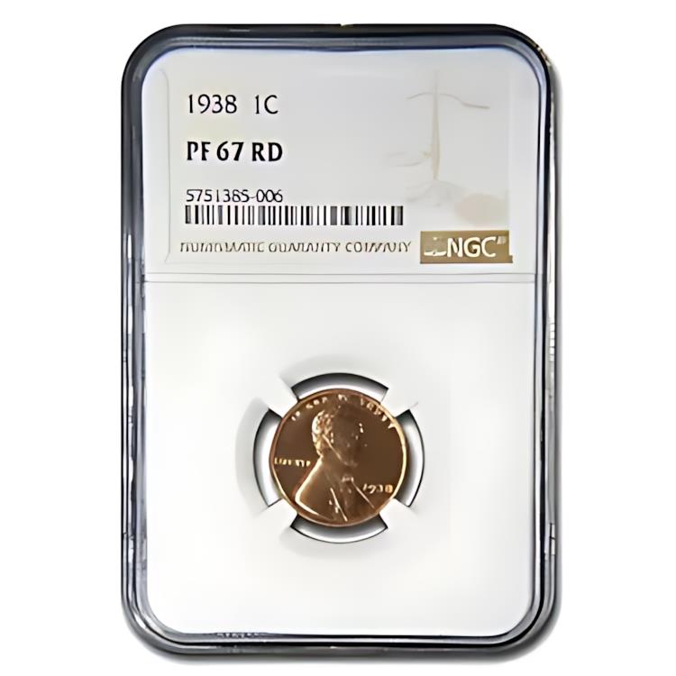 1938 リンカーン セント PF-67 NGC (レッド)
