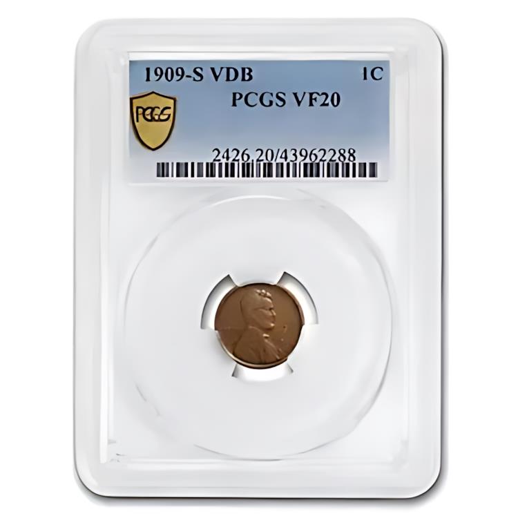 1909-S VDB リンカーン セント VF-20 PCGS