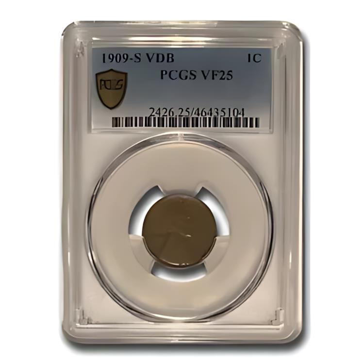1909-S VDB リンカーン セント VF-25 PCGS