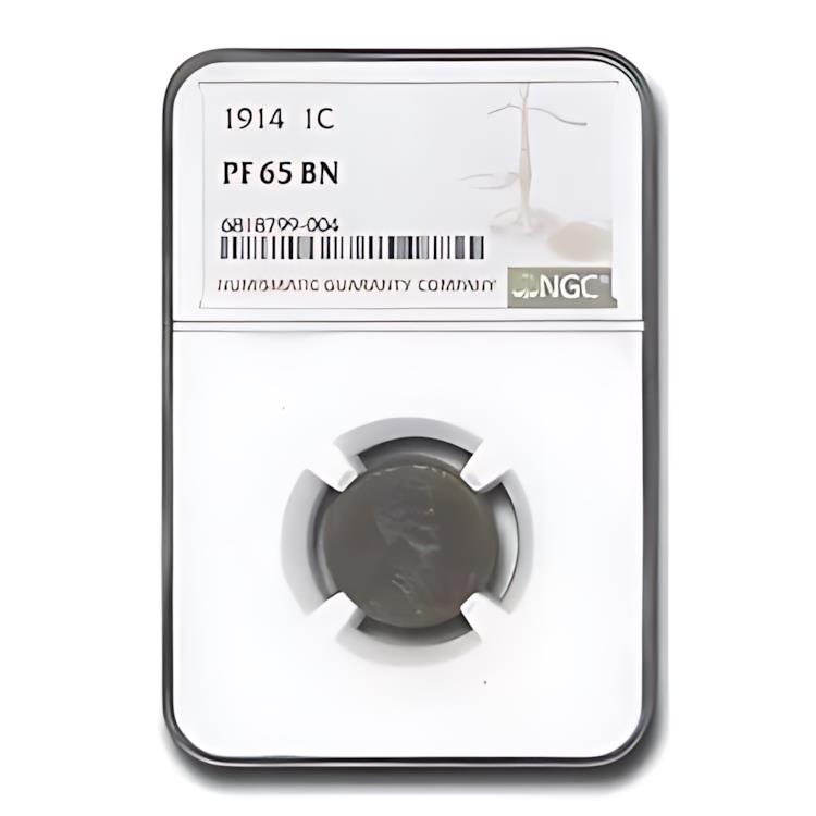 1914 リンカーン セント PF-65 NGC (ブラウン)