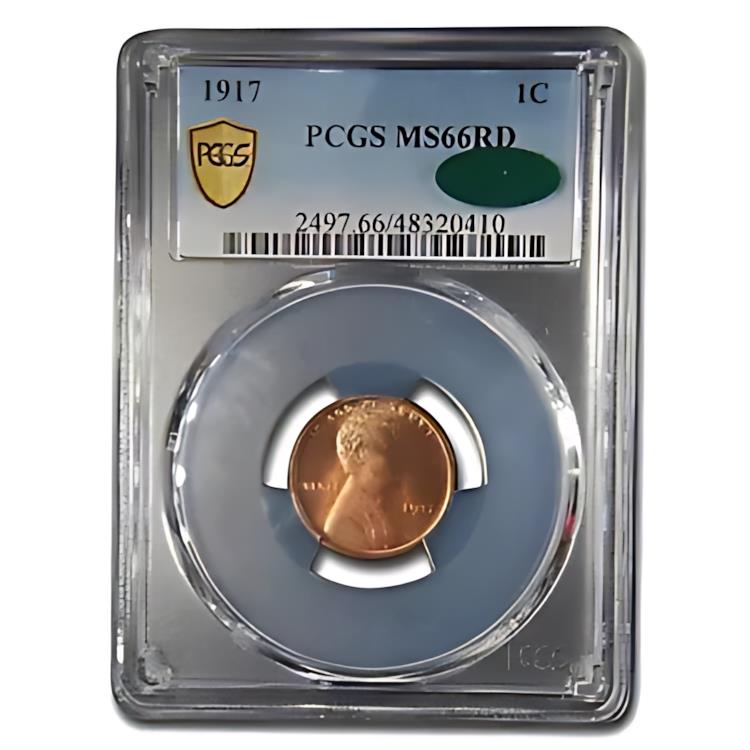 1917 リンカーン セント MS-66 PCGS CAC (レッド)