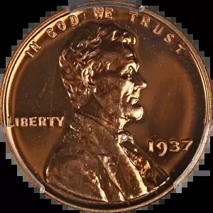 1937 リンカーン セント プルーフ PCGS PR67 RD ブレイジング フルレッド ジェム 素晴らしいアイアピール