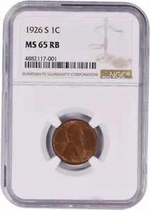 1926-S リンカーン セント MS65RB NGC