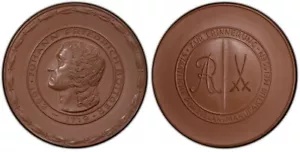 ドイツ ボットガー ライフ デート マイセン 66 mm メダル 1935 PCGS MS64 第三帝国